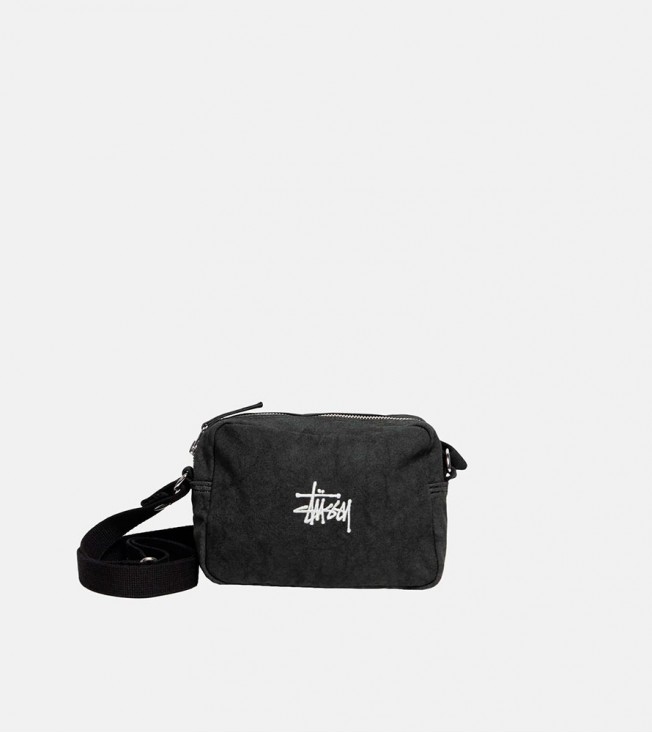 Stussy Canvas Side Pouch Washed Black