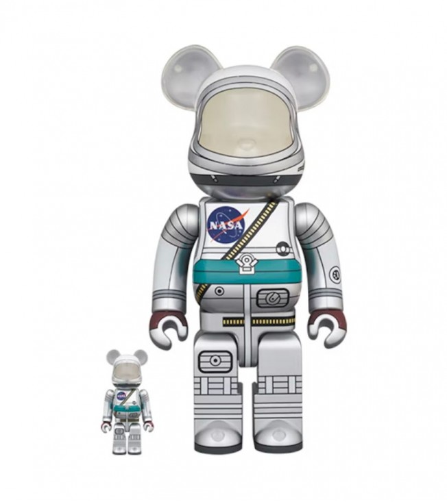 Bearbrick Project Mercury Astronaut 100% & 400% Set