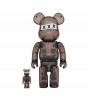Bearbrick x GOD SELECTION XXX 100% & 400% Set Clear Black