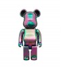 Bearbrick Audio Iridescent Portable Bluetooth Speaker 400% Black Aurora