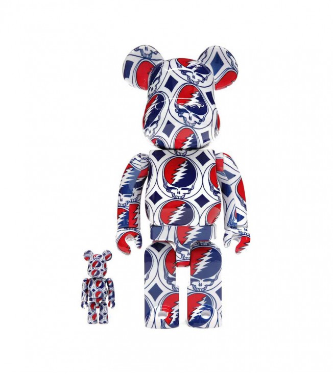 Bearbrick X Grateful Dead (steal Your Face) 100% & 400% Set 
