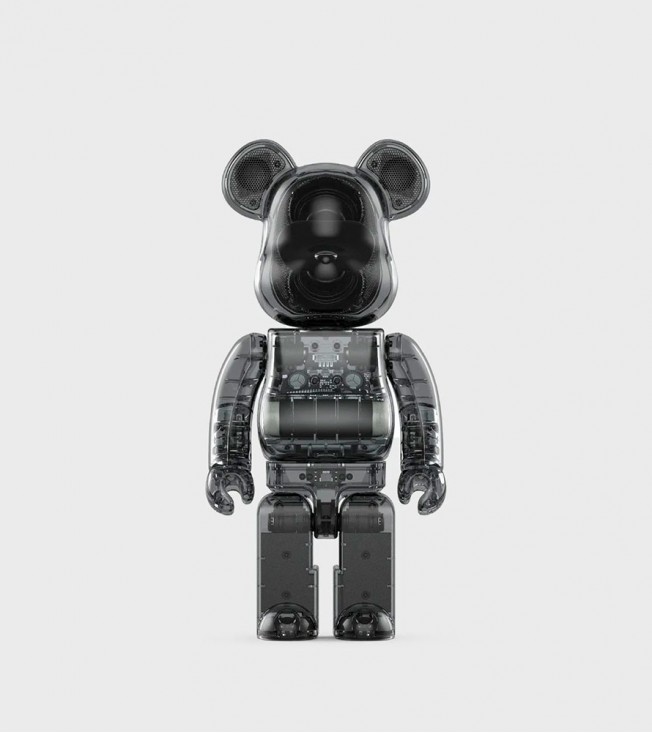 Bearbrick Rinaro Audio 400% Portable Speaker Smoke