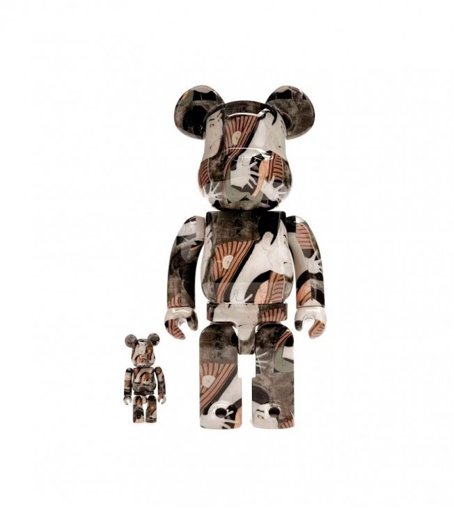 Bearbrick Sharaku Toshusai (otani Oniji Iii As Yakko Edobei) 100% & 400% Set