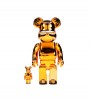 Bearbrick Garfield 100% & 400% Set Gold Chrome Ver.