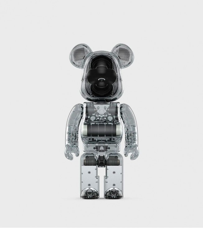 Bearbrick Rinaro Audio 400% Portable Speaker Clear