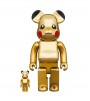 Bearbrick Pikachu 100% & 400% Set Gold Chrome Ver.