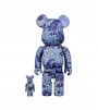 Bearbrick Katsushika Hokusai Kamimachi Festival Float Ceiling Painting "Otoko Nami" 100% & 400% Set
