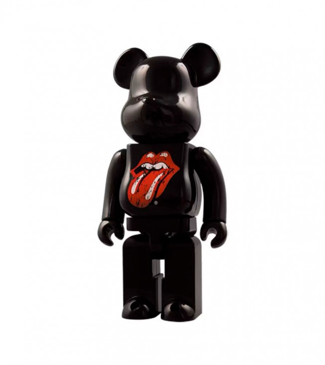Bearbrick x The Rolling Stones 1000% Black