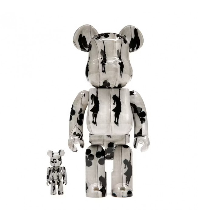 Bearbrick Flying Balloons Girl 100% & 400% Set