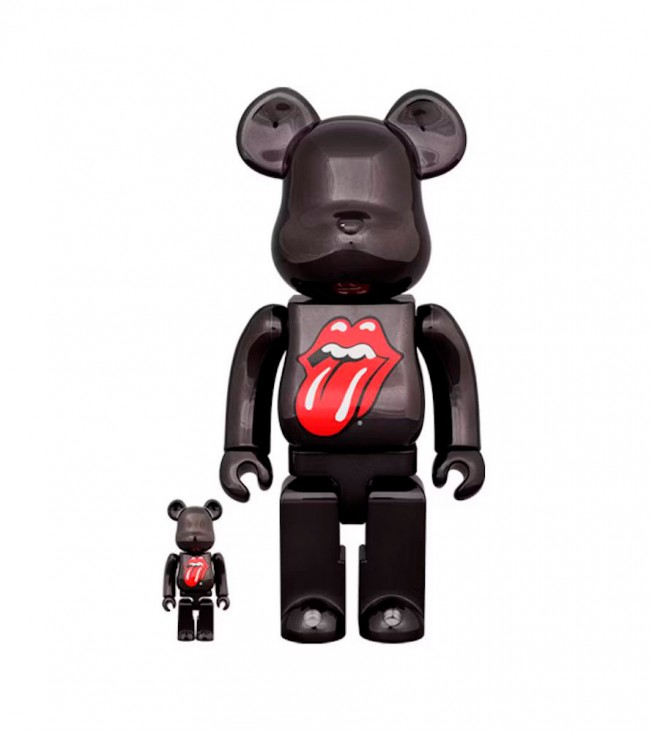 Bearbrick X The Rolling Stones Lips & Tongue 100% & 400% Set