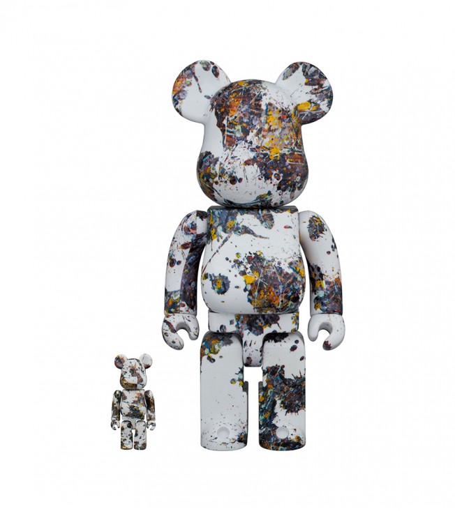 Bearbrick Jackson Pollock Studio (Splash) 100% & 400% Set