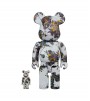 Bearbrick Jackson Pollock Studio (Splash) 100% & 400% Set