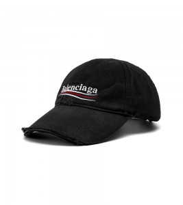 Balenciaga Political Campaign Destroyed Cap Black - ???? ?20