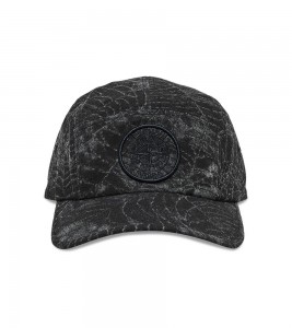 Supreme X Stone Island Camp Cap Black