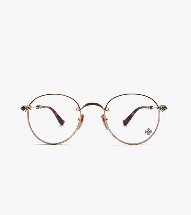 Chrome Hearts Bubba-a Gp-p Gold & Pinto Glasses Frame