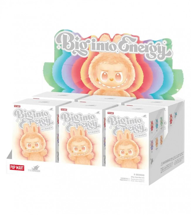 Набор игрушек Labubu The Monsters Big into Energy Series Брелок Sealed Case (6 Blind Box)