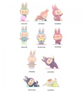 Набор игрушек Pop Mart Labubu The Monsters Lazy Yoga Series (10 мистери боксов) - Фото №2