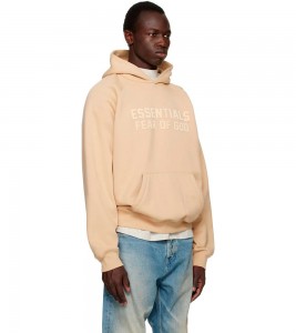 Fear Of God Essentials Beige Raglan Hoodie Sand - Фото №2