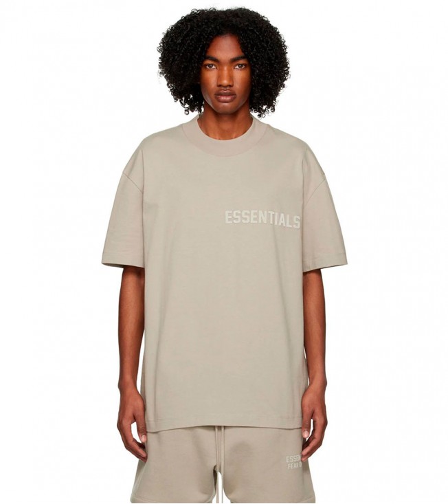 Fear Of God Essentials Gray Crewneck T-Shirt Seal