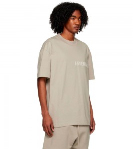 Fear Of God Essentials Gray Crewneck T-Shirt Seal - Фото №2