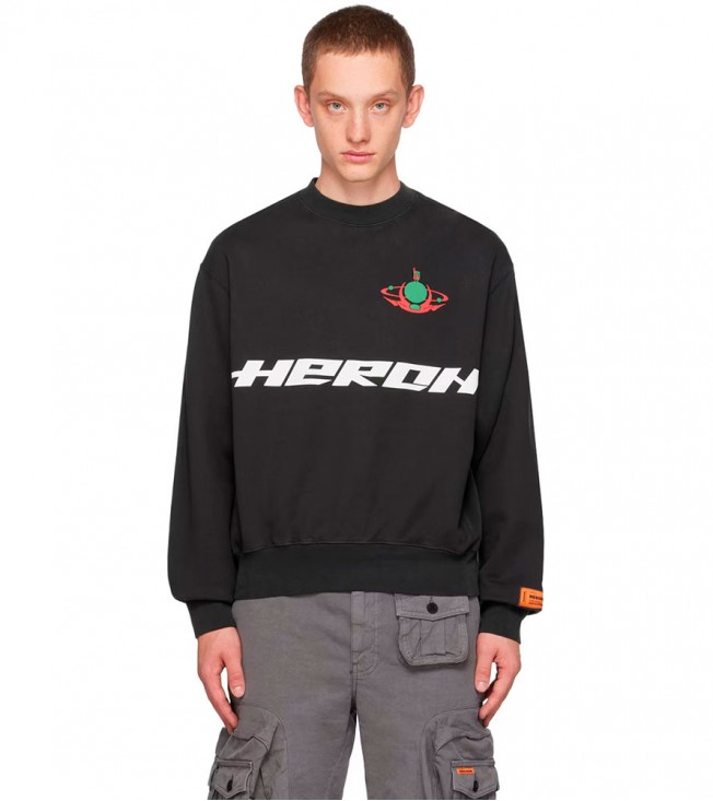 Heron Preston Khaki Burn Sweatshirt