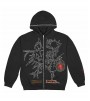 Travis Scott Blackout Zip Up Hoodie Black