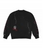Travis Scott Stitched Crewneck Black