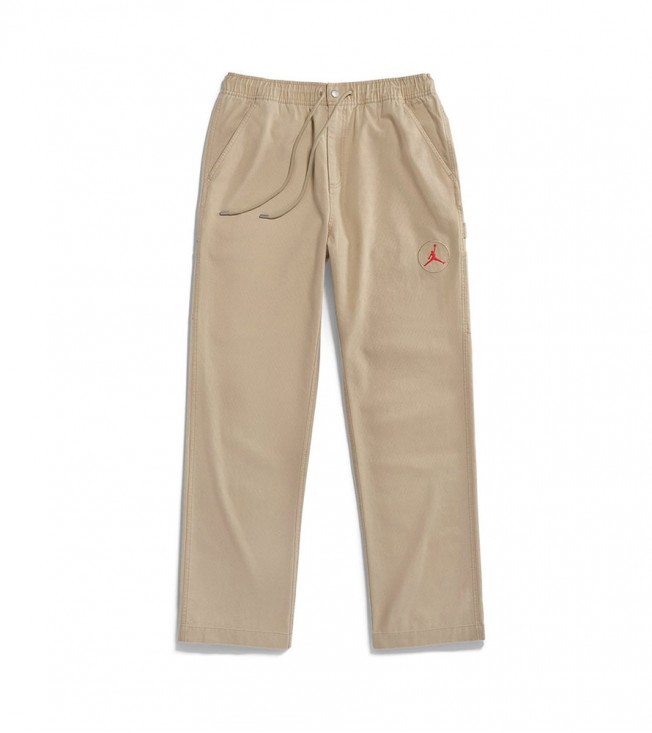 Штаны Travis Scott Cactus Jack x Jordan Canvas Pant Desert/Khaki/University Red