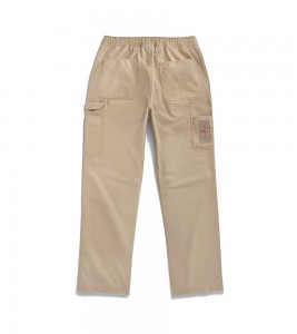 Штаны Travis Scott Cactus Jack x Jordan Canvas Pant Desert/Khaki/University Red - Фото №2