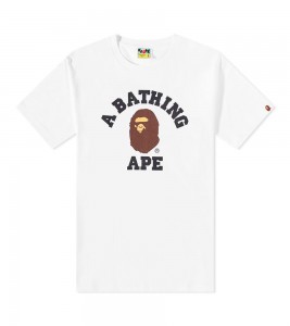 Футболка BAPE College Tee White