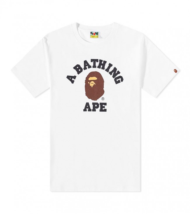 Футболка BAPE College Tee White