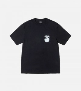 Футболка Stussy 8 Ball Tee Pigment Dyed Black - Фото №2