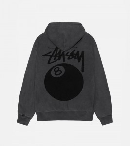 Stussy 8 Ball Zip Hoodie Pigment Dyed - Фото №2