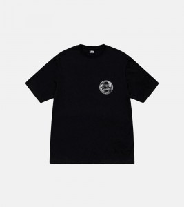 Stussy Dot Stamp Tee Black - Фото №2