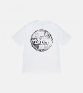 Stussy Dot Stamp Tee White