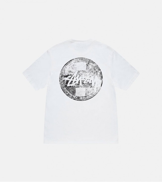 Stussy Dot Stamp Tee White
