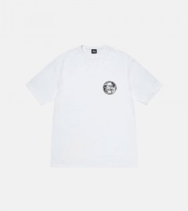 Stussy Dot Stamp Tee White - Фото №2