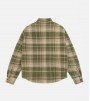 Stussy Heavy Washed Plaid Shirt Green