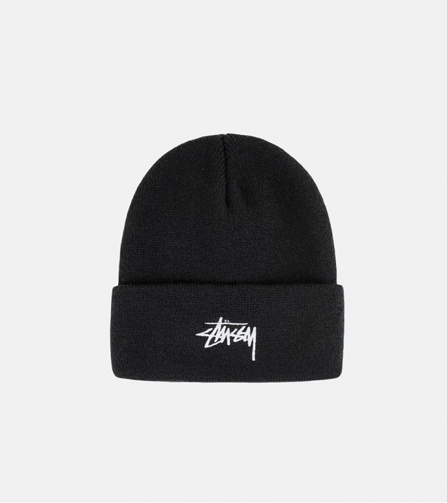 Stussy Cuff Beanie Stock Black