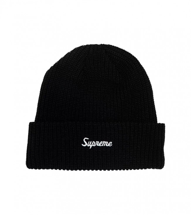 Supreme Loose Gauge Beanie Black