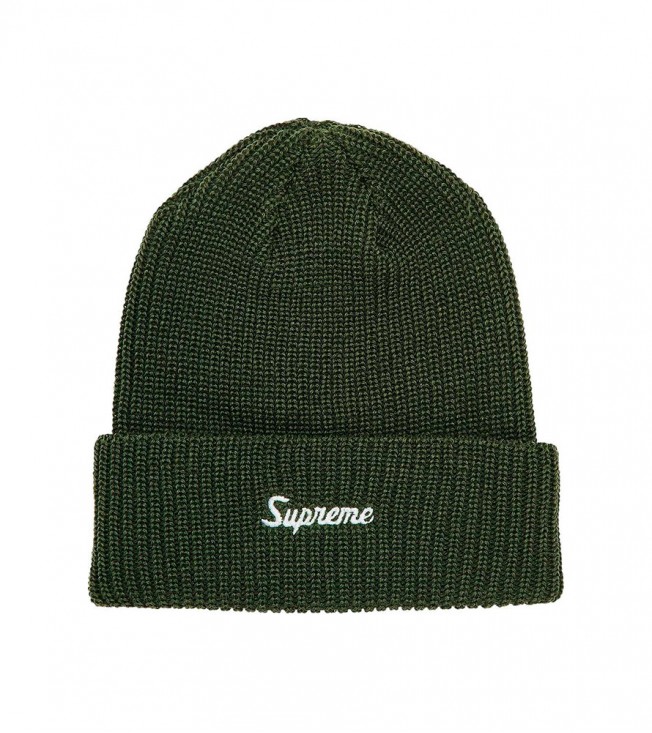 Supreme Loose Gauge Beanie Olive