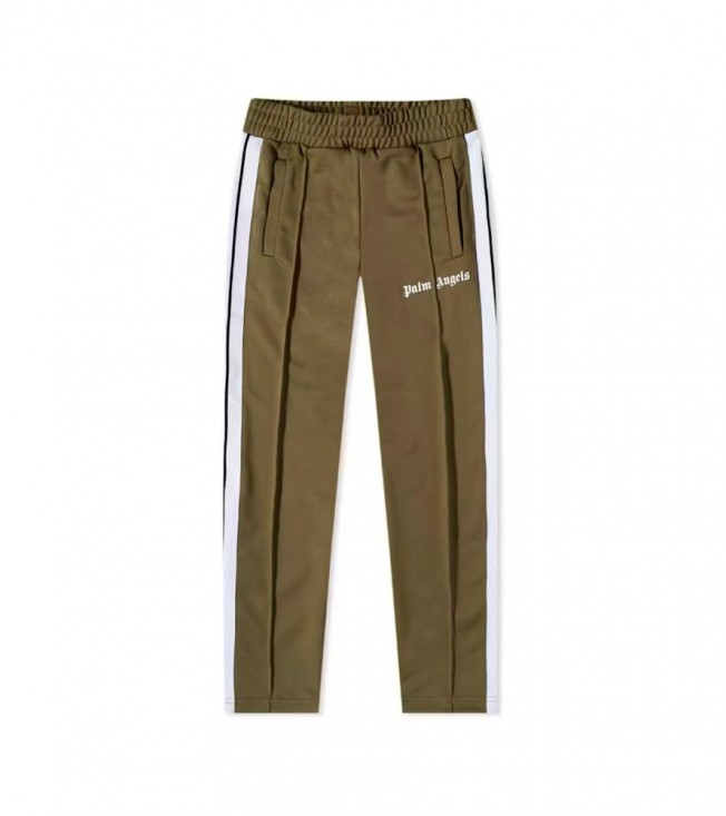 Palm Angels Classic Track Pants 'military/white'