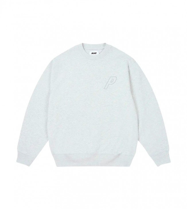 Palace Outline P-3 Crew Grey Marl