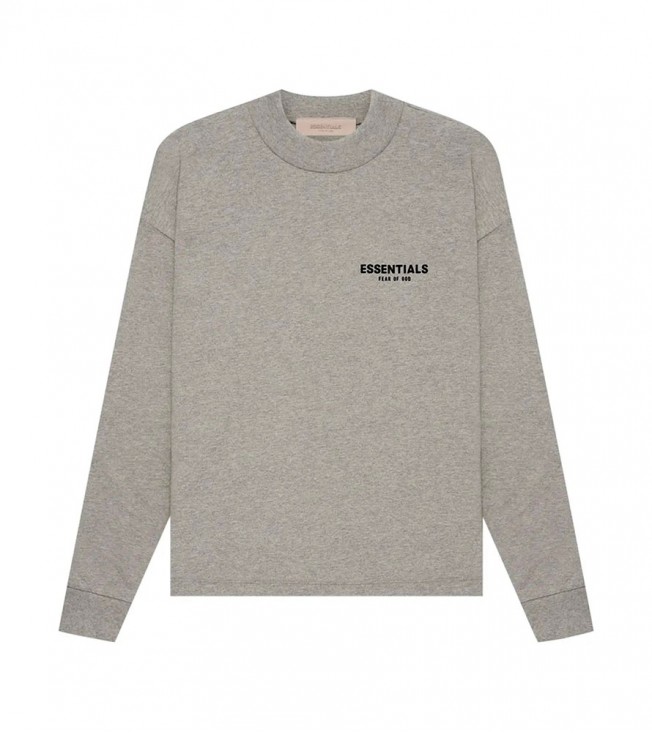 Fear Of God Essentials Ls Tee Dark Oatmeal
