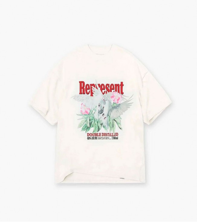 Represent Double Distilled T-shirt Flat White