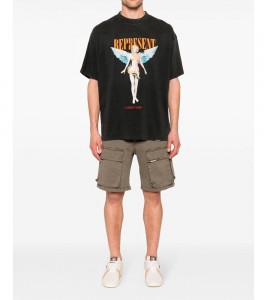 Represent Washed Denim Shorts Oversize - Фото №2