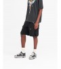 Represent Baggy Cotton Cargo Short Black