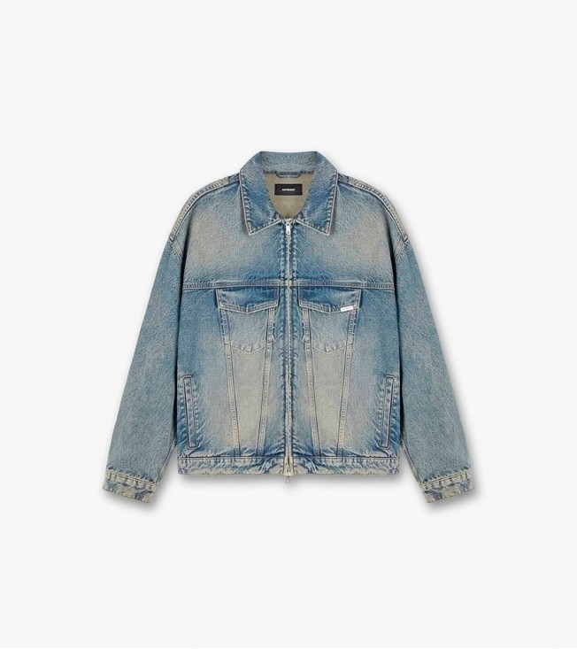 Represent R4 Denim Jacket Blue Cream