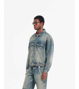 Represent R4 Denim Jacket Blue Cream - Фото №2