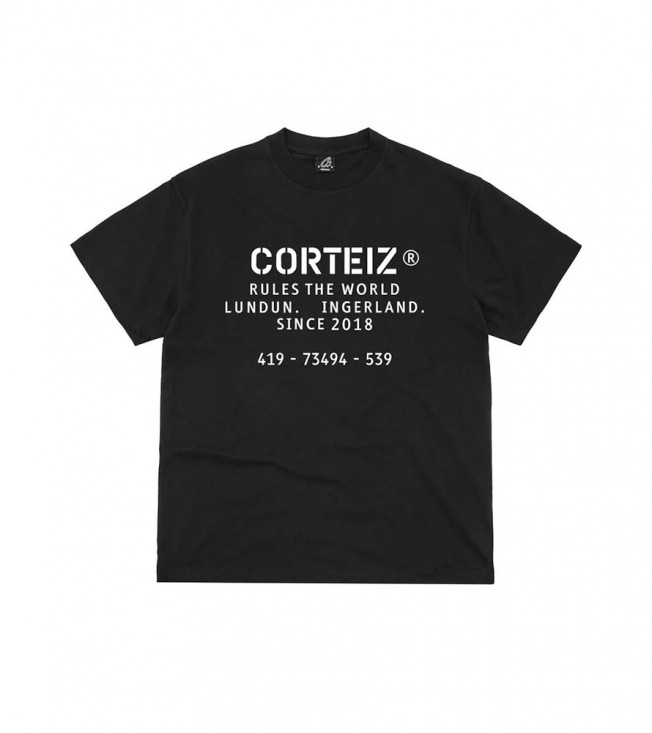 Corteiz Og Stencil Tee Black